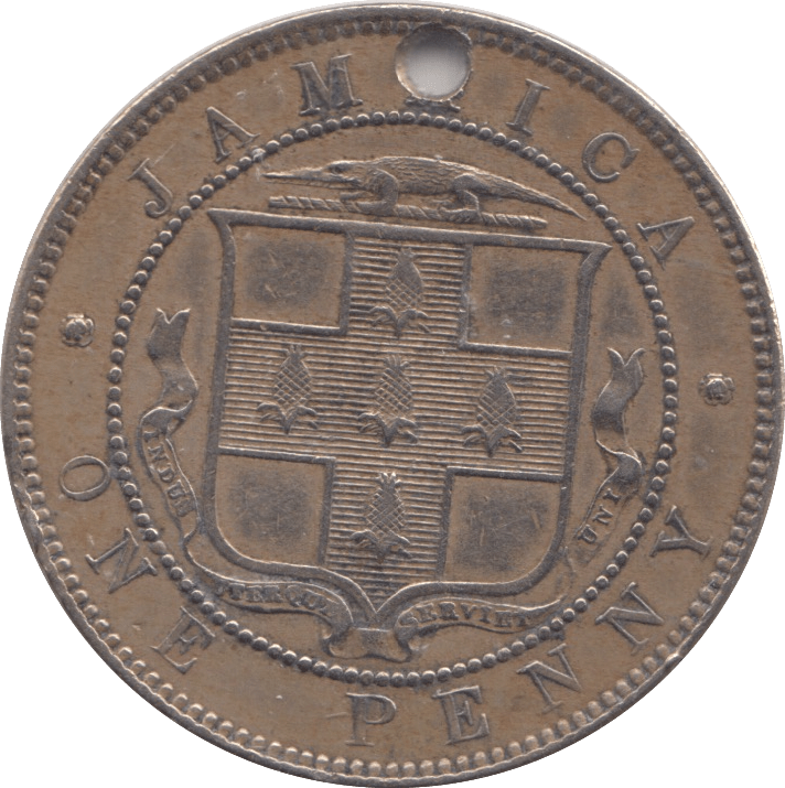 1869 JAMAICA ONE PENNY - WORLD COINS - Cambridgeshire Coins
