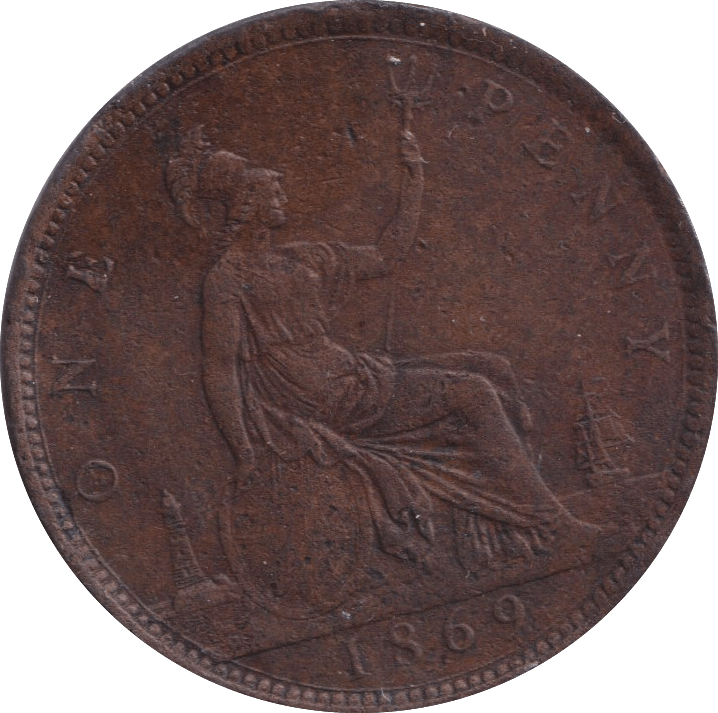 1869 PENNY ( VF ) - PENNY - Cambridgeshire Coins