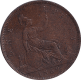 1869 PENNY ( VF ) - PENNY - Cambridgeshire Coins