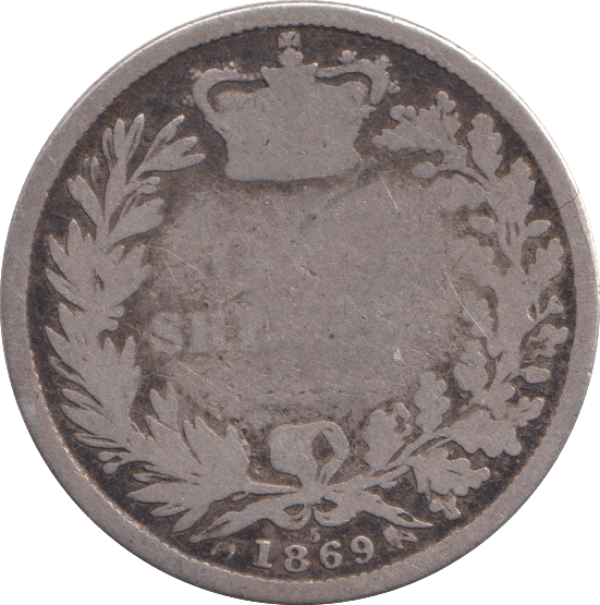 1869 SHILLING ( FAIR ) - SHILLING - Cambridgeshire Coins