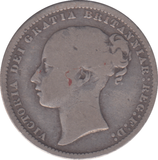 1869 SHILLING ( FINE ) - SHILLING - Cambridgeshire Coins