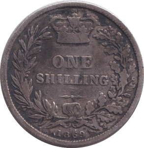 1869 SHILLING ( GF ) - SHILLING - Cambridgeshire Coins