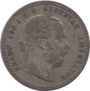 1869 SILVER 10 KREUZER AUSTRIA - SILVER WORLD COINS - Cambridgeshire Coins