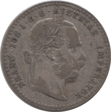 1869 SILVER 10 KREUZER AUSTRIA - SILVER WORLD COINS - Cambridgeshire Coins
