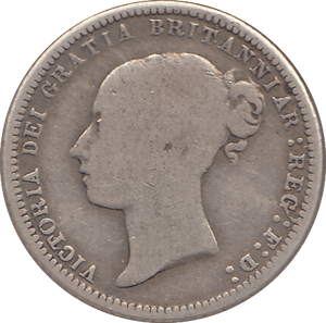 1869 SIXPENCE ( FINE ) - SIXPENCE - Cambridgeshire Coins