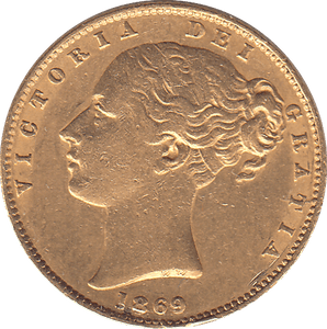 1869 SOVEREIGN DIE 19 ( GVF ) - SOVEREIGN - Cambridgeshire Coins