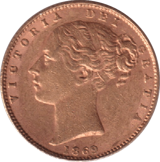 1869 SOVEREIGN ( GVF ) - SOVEREIGN - Cambridgeshire Coins