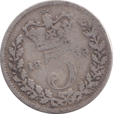 1869 THREEPENCE ( NF ) - THREEPENCE - Cambridgeshire Coins