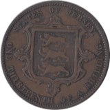 1870 1/13 SHILLING JERSEY - SILVER WORLD COINS - Cambridgeshire Coins