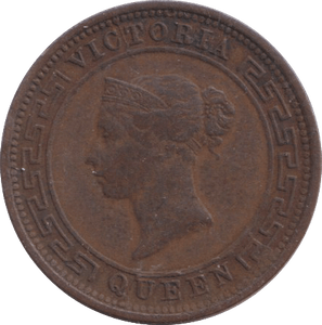 1870 1/2 CENT CEYLON - WORLD COINS - Cambridgeshire Coins