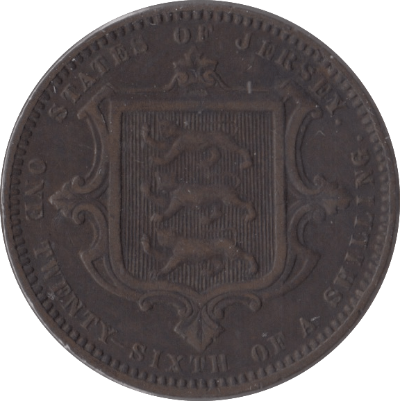 1870 1/26 SHILLING JERSEY - SILVER WORLD COINS - Cambridgeshire Coins