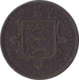 1870 1/26 SHILLING JERSEY - SILVER WORLD COINS - Cambridgeshire Coins