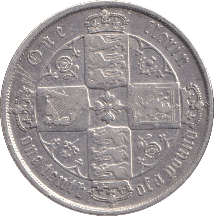 1870 FLORIN ( FINE ) DIE 2 - FLORIN - Cambridgeshire Coins