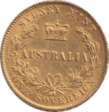 1870 GOLD AUSTRALIAN SOVEREIGN - SOVEREIGN - Cambridgeshire Coins