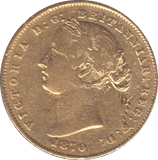 1870 GOLD AUSTRALIAN SOVEREIGN - SOVEREIGN - Cambridgeshire Coins