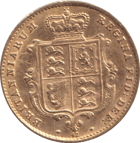1870 GOLD HALF SOVEREIGN ( GVF ) - HALF SOVEREIGN - Cambridgeshire Coins