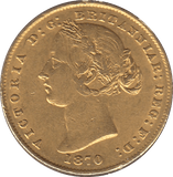 1870 GOLD SOVEREIGN AUSTRALIA - GOLD WORLD COINS - Cambridgeshire Coins