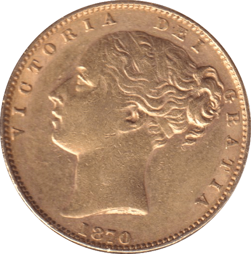 1870 GOLD SOVEREIGN ( GVF ) DIE 90 - SOVEREIGN - Cambridgeshire Coins
