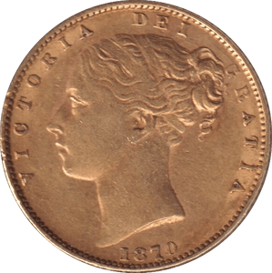 1870 GOLD SOVEREIGN ( GVF ) DIE 91 - SOVEREIGN - Cambridgeshire Coins