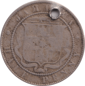 1870 HALF PENNY JAMAICA - Cambridgeshire Coins