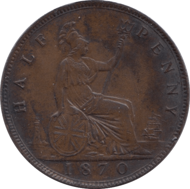 1870 HALFPENNY ( EF ) - Halfpenny - Cambridgeshire Coins