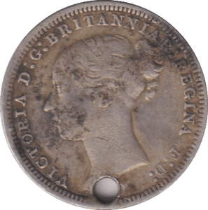 1870 HOLED MAUNDY THREEPENCE ( GF ) - MAUNDY THREEPENCE - Cambridgeshire Coins