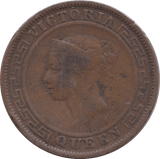 1870 ONE CENT CEYLON - WORLD COINS - Cambridgeshire Coins