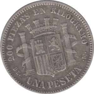 1870 PESTA SPAIN - WORLD COINS - Cambridgeshire Coins