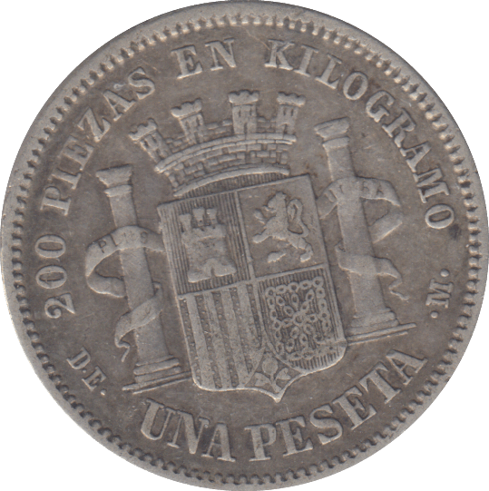 1870 PESTA SPAIN - WORLD COINS - Cambridgeshire Coins