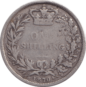 1870 SHILLING ( FINE ) - Shilling - Cambridgeshire Coins