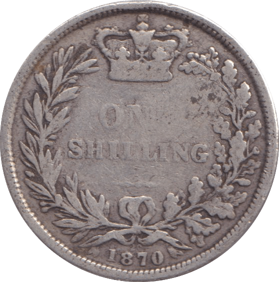 1870 SHILLING ( FINE ) - Shilling - Cambridgeshire Coins