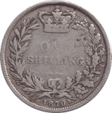 1870 SHILLING ( FINE ) - Shilling - Cambridgeshire Coins