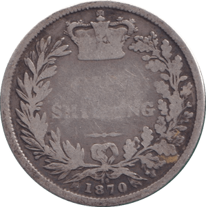 1870 SHILLING ( NF ) - SHILLING - Cambridgeshire Coins