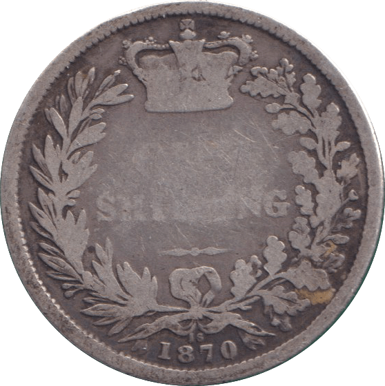 1870 SHILLING ( NF ) - SHILLING - Cambridgeshire Coins