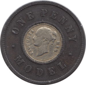 1870 TOY MONEY ONE PENNY - TOY MONEY - Cambridgeshire Coins
