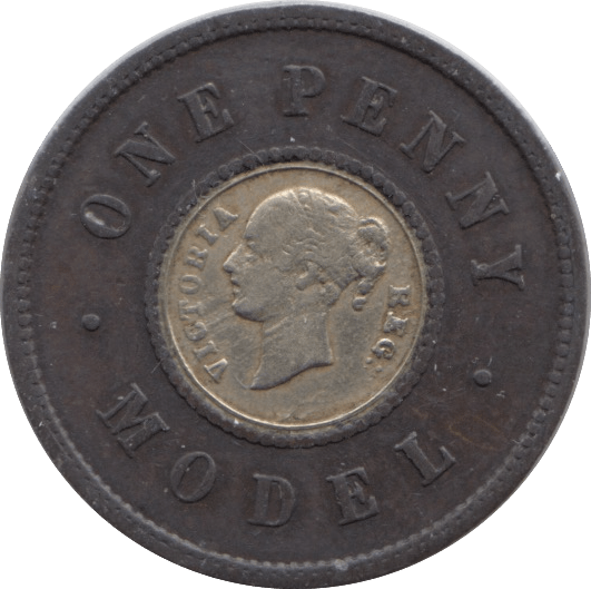 1870 TOY MONEY ONE PENNY - TOY MONEY - Cambridgeshire Coins
