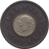1870 TOY MONEY ONE PENNY - TOY MONEY - Cambridgeshire Coins