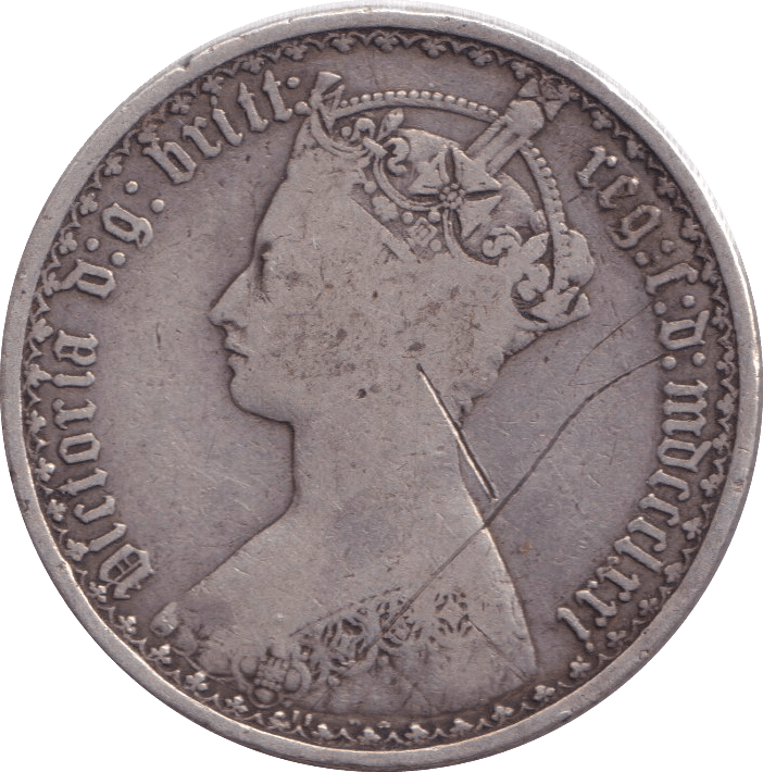 1871 FLORIN ( FINE ) - FLORIN - Cambridgeshire Coins