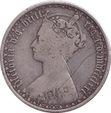 1871 FLORIN ( FINE ) - FLORIN - Cambridgeshire Coins