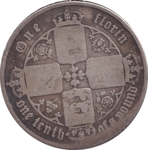 1871 FLORIN ( FINE ) - FLORIN - Cambridgeshire Coins