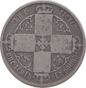 1871 FLORIN ( NF ) - FLORIN - Cambridgeshire Coins