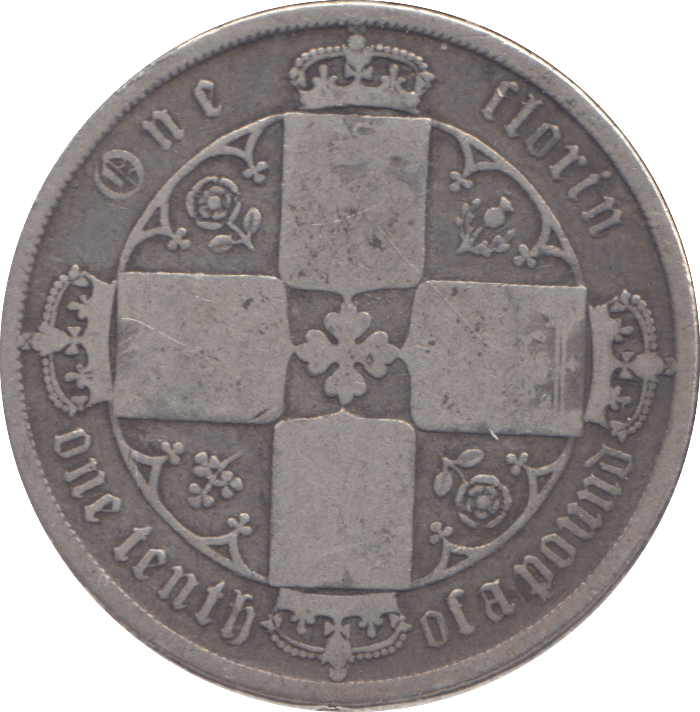 1871 FLORIN ( NF ) - FLORIN - Cambridgeshire Coins