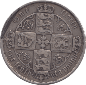 1871 FLORIN ( VF ) DIE 44 - WORLD COINS - Cambridgeshire Coins