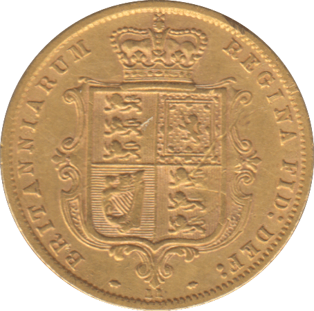 1871 GOLD HALF SOVEREIGN ( GVF ) DIE 11 - HALF SOVEREIGN - Cambridgeshire Coins