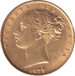 1871 GOLD SOVEREIGN ( EF ) DIE 78 - SOVEREIGN - Cambridgeshire Coins
