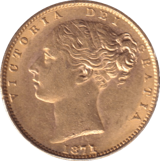 1871 GOLD SOVEREIGN ( EF ) DIE 78 - SOVEREIGN - Cambridgeshire Coins