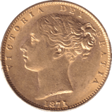 1871 GOLD SOVEREIGN ( EF ) DIE 78 - SOVEREIGN - Cambridgeshire Coins