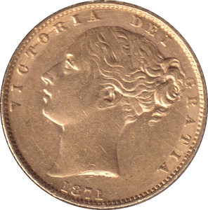 1871 GOLD SOVEREIGN ( EF ) DIE 98 - SOVEREIGN - Cambridgeshire Coins