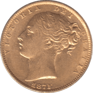 1871 GOLD SOVEREIGN ( EF ) DIE 9 - SOVEREIGN - Cambridgeshire Coins