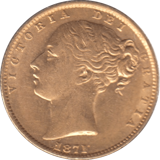 1871 GOLD SOVEREIGN ( EF ) DIE 9 - SOVEREIGN - Cambridgeshire Coins